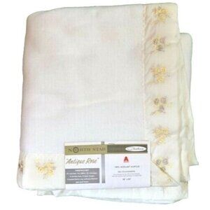 NEW Vintage NORTH STAR baby blanket nylon binding ANTIQUE ROSE Chatham